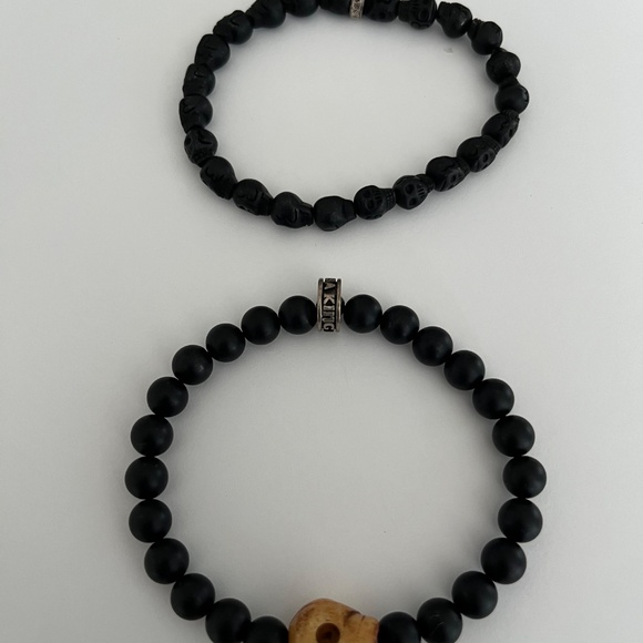 2 King Baby Studio Skull Bracelets - Picture 2 of 3